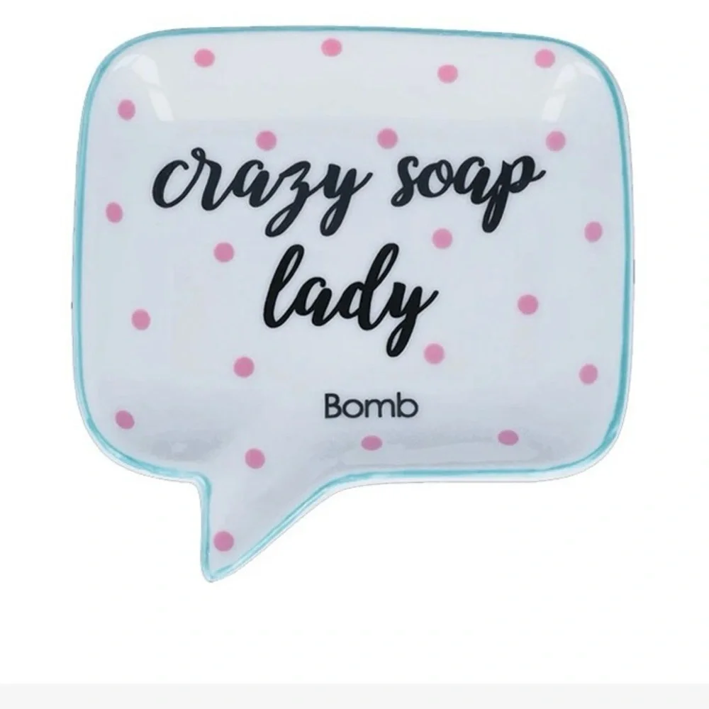 Bomb Cosmetics funky polka dot soap dish trinket decor gift